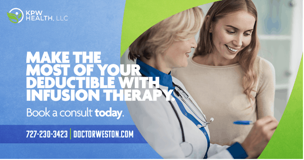 Make the most of your deductible with infusion therapy - book a consult today.